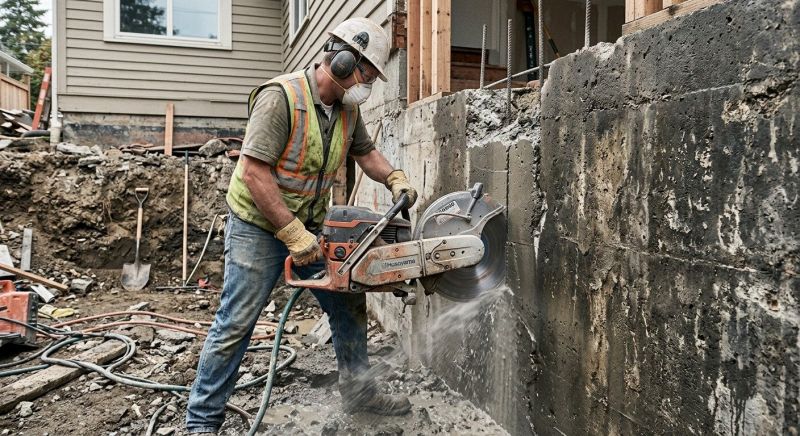 Foundation Wall Cutting in Corpus Christi, TX