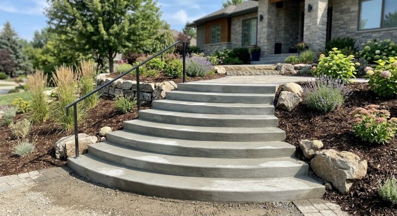 Poured Steps Installation in Salt Lake City, UT